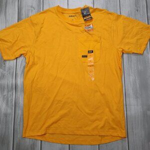 NEW ARIAT Men's Rebar Workman 360 Shield Pocket Short Sleeve T-Shirt